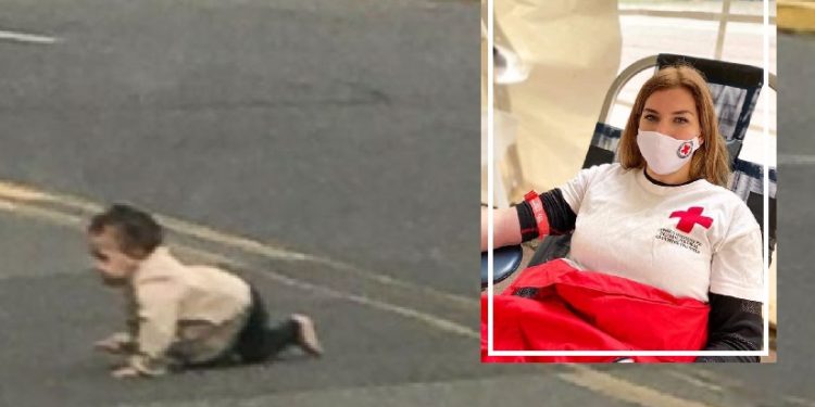 Ελασσόνα: Αυτή είναι η εθελόντρια του Ερυθρού Σταυρού που έσωσε το μωράκι που μπουσούλαγε στον δρόμο